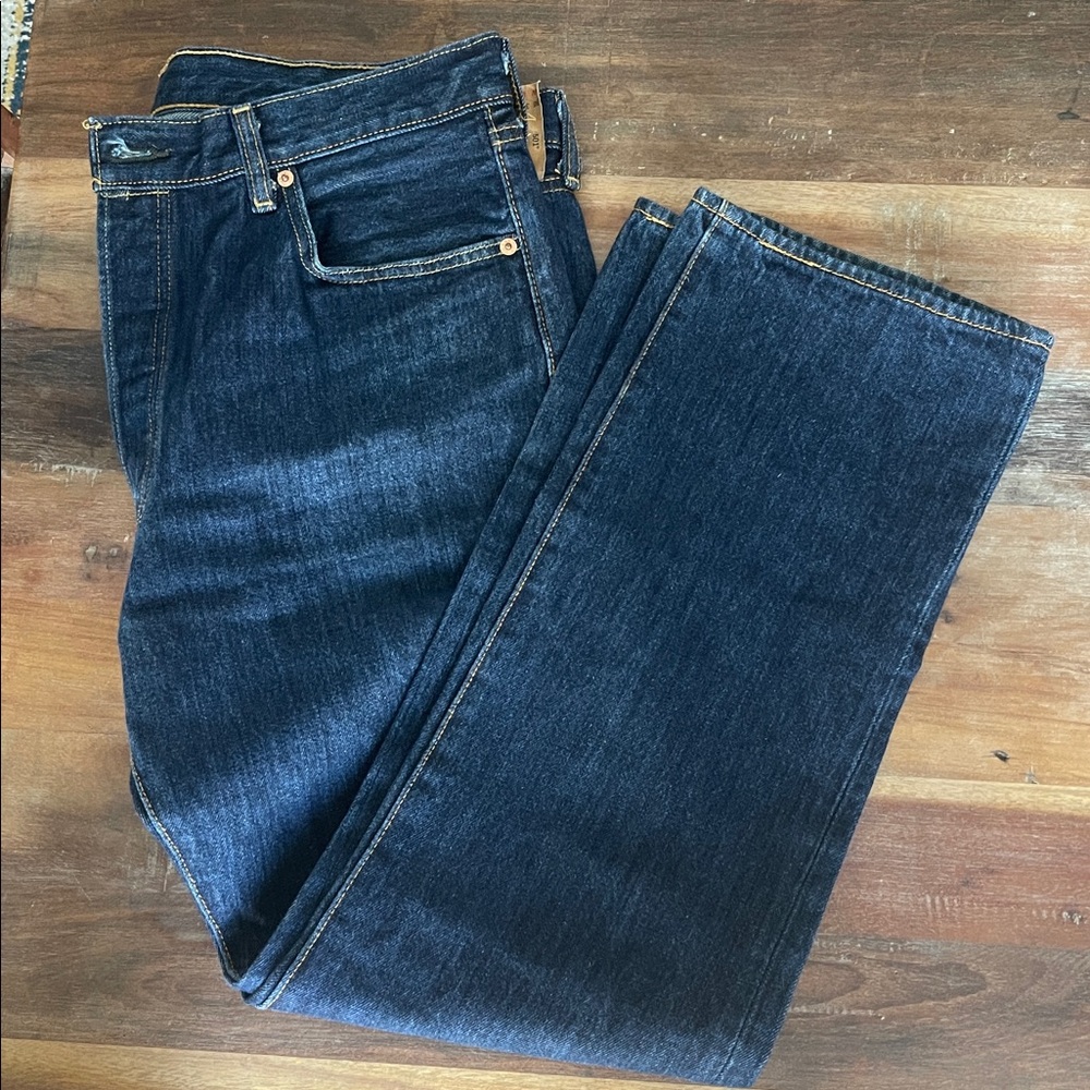 Levi's 501’s Men's Deep Indigo Jeans 36x30 - Picture 4 of 7